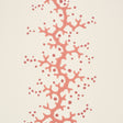 Schumacher 5016450 CORAL STRIPE in CORAL Wallpaper - WALLFLO