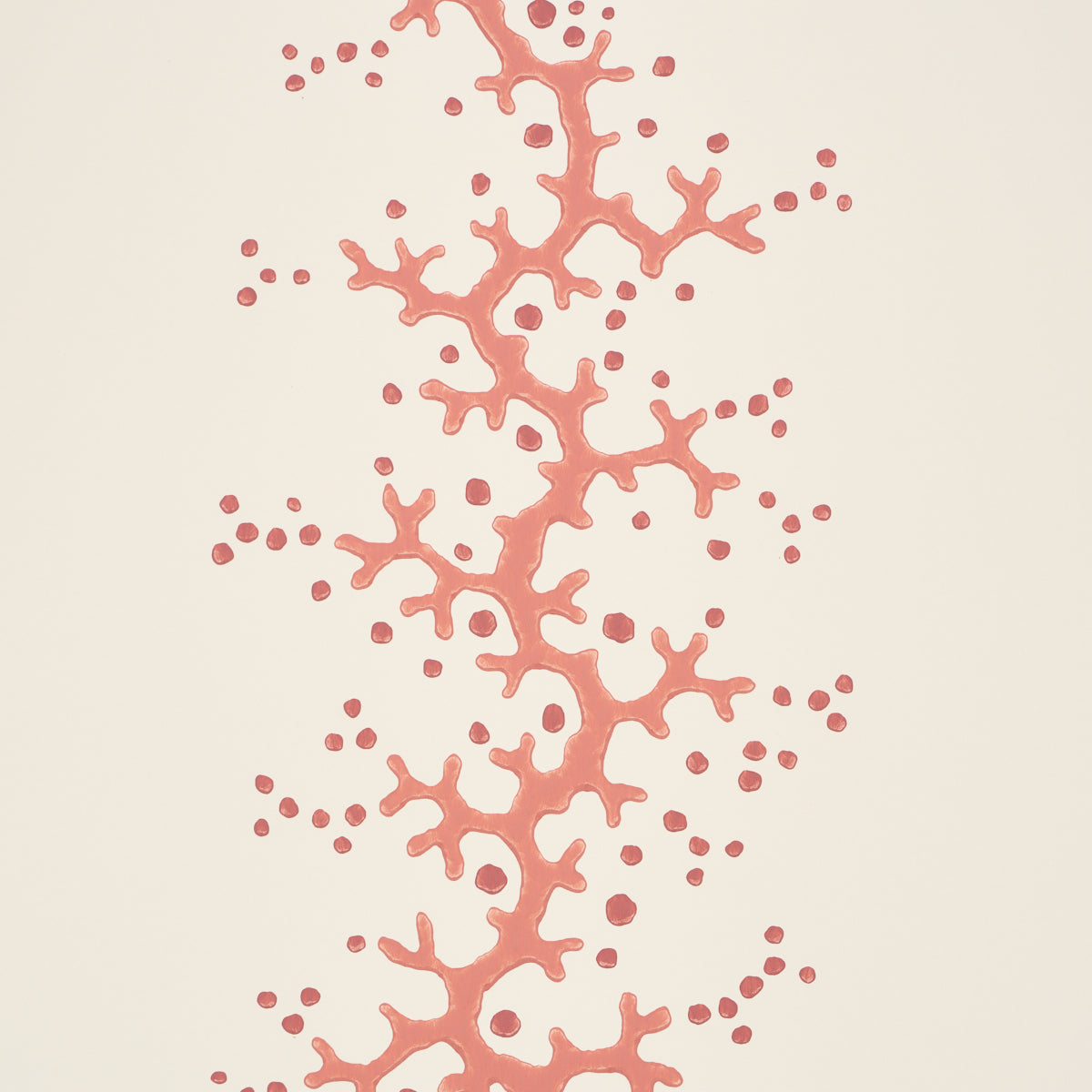 Schumacher 5016450 CORAL STRIPE in CORAL Wallpaper - WALLFLO