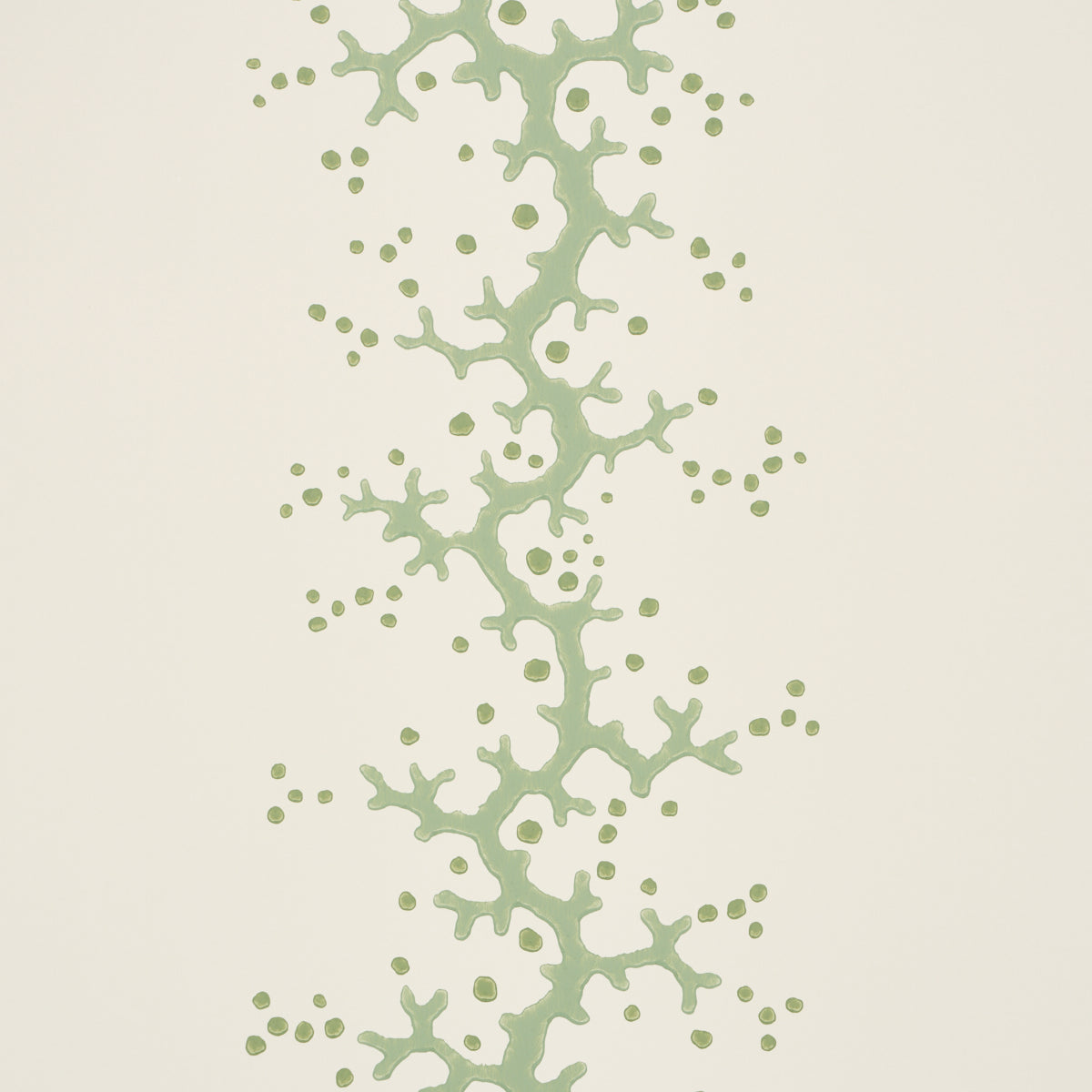 Schumacher 5016452 CORAL STRIPE in GREEN Wallpaper - WALLFLO