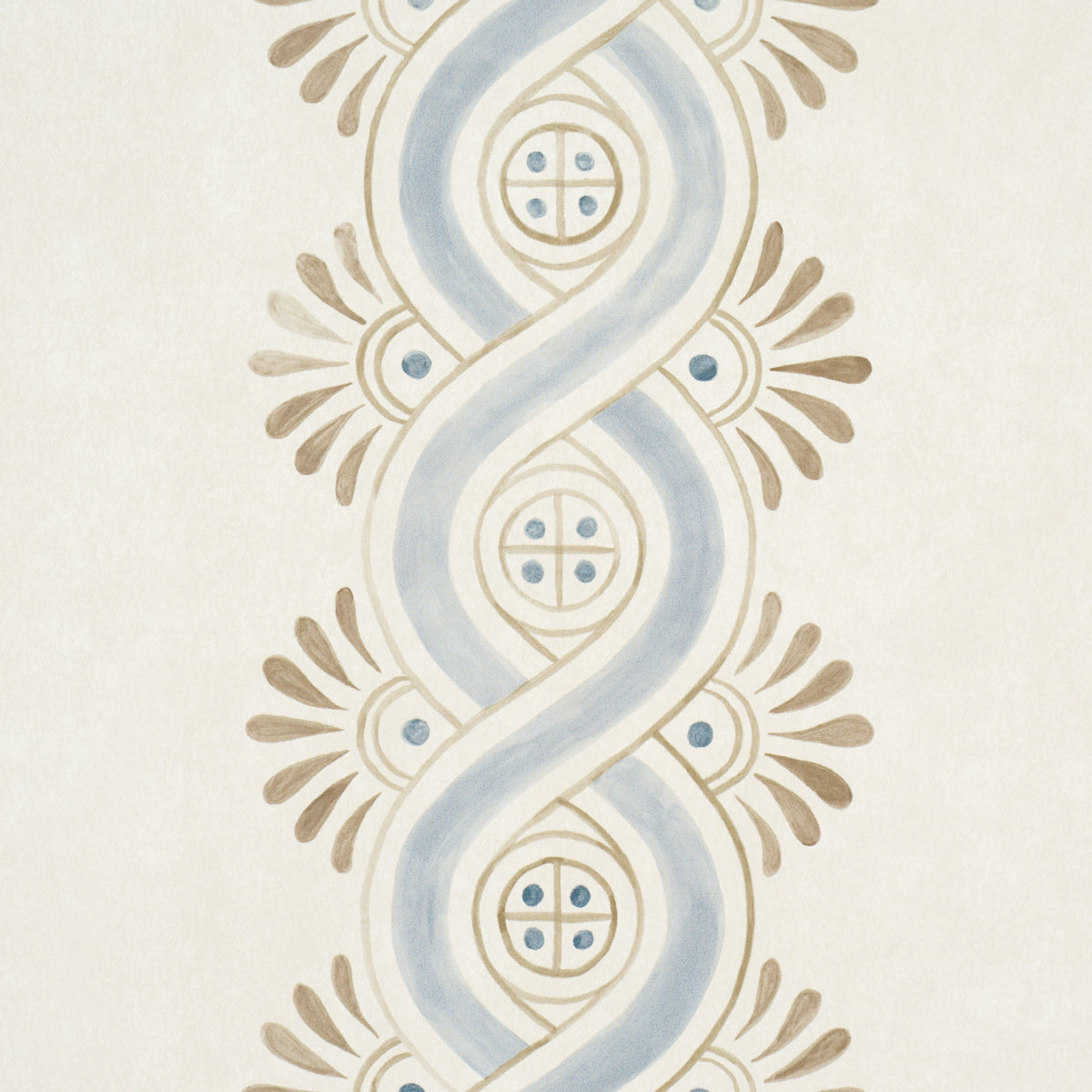 Schumacher 5016460 LEONIDIS STRIPE in BLUE Wallpaper - RHYTH