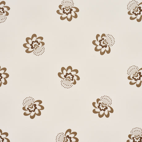 Schumacher 5016481 AUCLAIR FLORAL in BROWN Wallpaper - WALLF