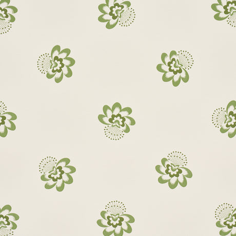 Schumacher 5016482 AUCLAIR FLORAL in GREEN Wallpaper - WALLF