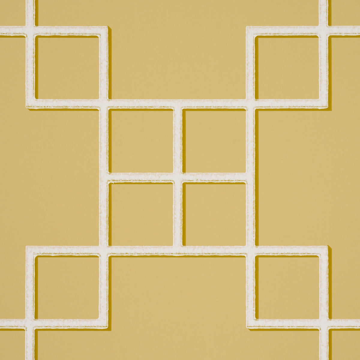 Schumacher 5016500 GEORGETTE TRELLIS in BUTTERCUP Wallpaper 