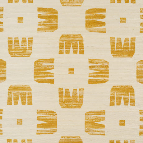 Schumacher 5016630 RAZE SISAL in MAIZE Wallpaper - HADIYA WI