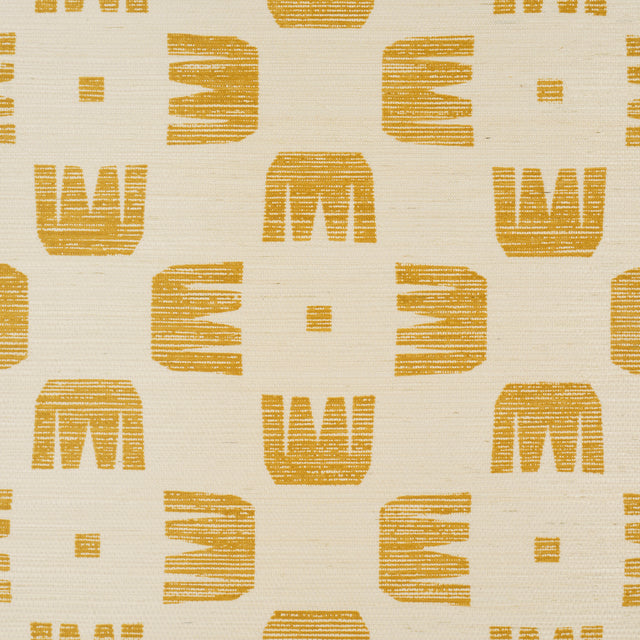 Schumacher 5016630 RAZE SISAL in MAIZE Wallpaper - HADIYA WI