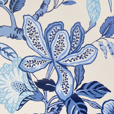 Schumacher 5016660 HUNTINGTON GARDENS in BLEU MARINE Wallpap