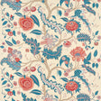 Schumacher Sinhala Sisal Rouge & Indigo Wallpaper - Eade's Wallpaper