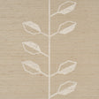 Schumacher 5016700 GEO LEAF SISAL in BONE & WHITE Wallpaper 