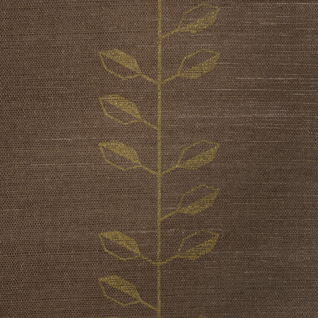 Schumacher 5016701 GEO LEAF SISAL in METALLIC GOLD & SEPIA W