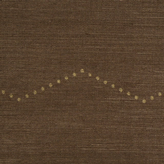 Schumacher 5016712 RIVET STRIPE SISAL in SEPIA Wallpaper - P