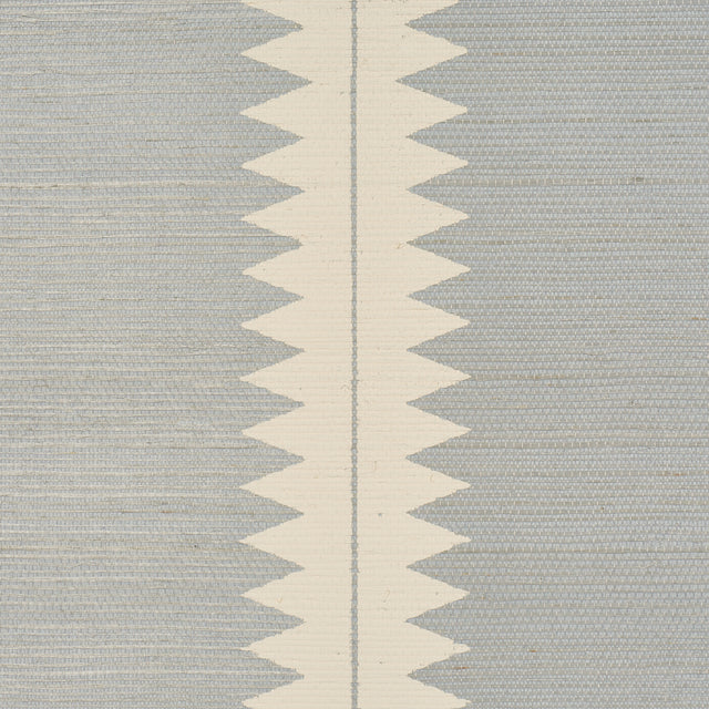 Schumacher 5016740 BRISTLE STRIPE SISAL in MINERAL Wallpaper