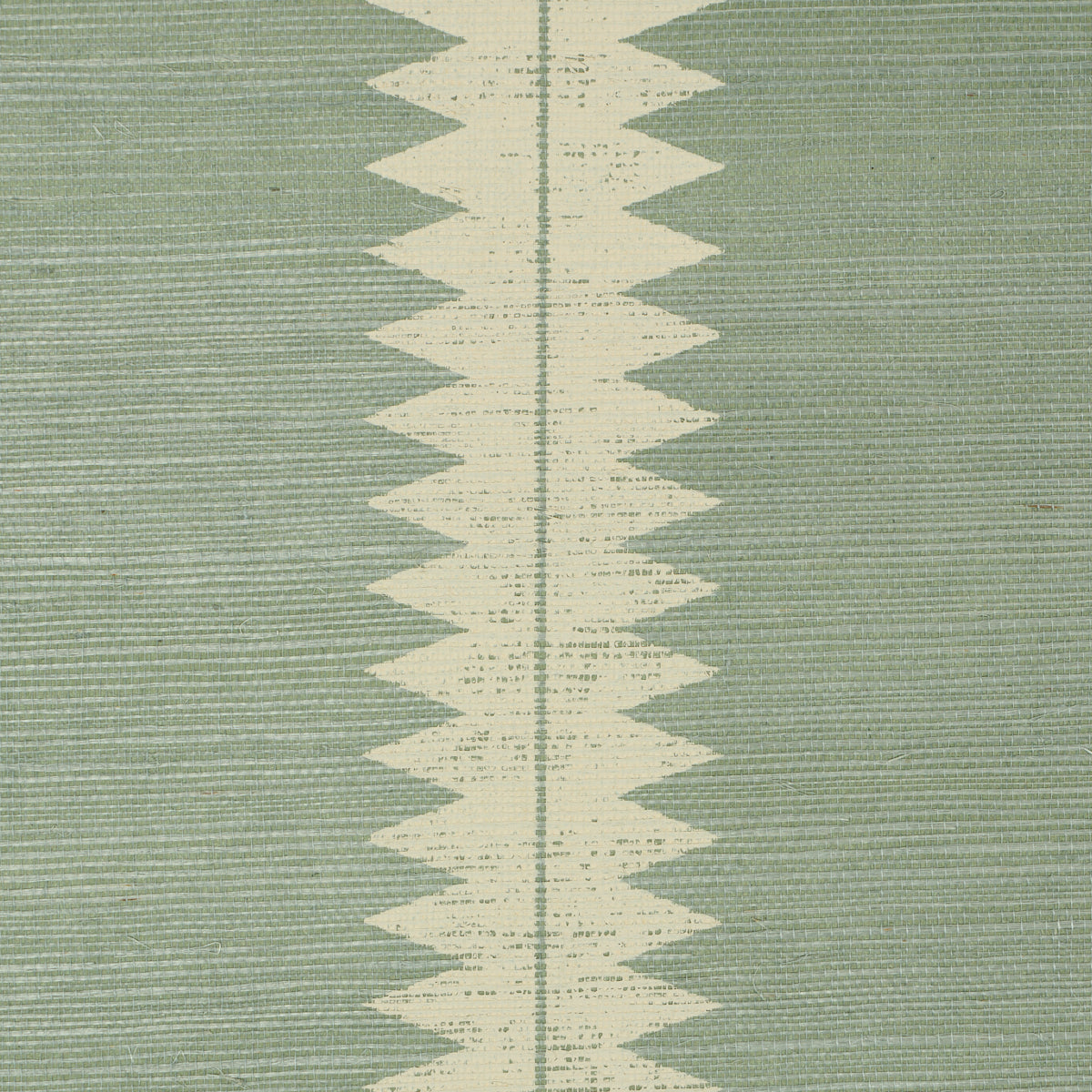 Schumacher 5016742 BRISTLE STRIPE SISAL in SEAGLASS Wallpape