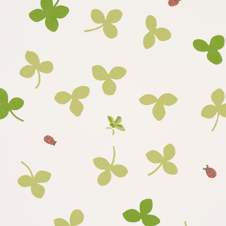 Schumacher 5016770 CELIA CLOVER in IVORY Wallpaper - CLOUD N