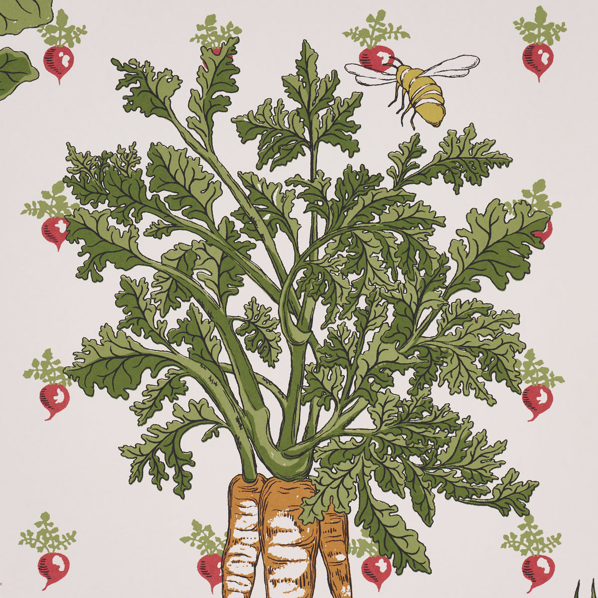 Schumacher 5016780 GREEN GROCER in MULTI Wallpaper - CLOUD N