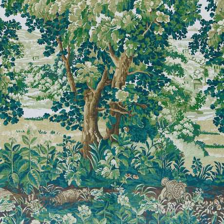 Schumacher 5016821 LA FORÃŠT 3 PANEL SET in SPRING GREEN FOR