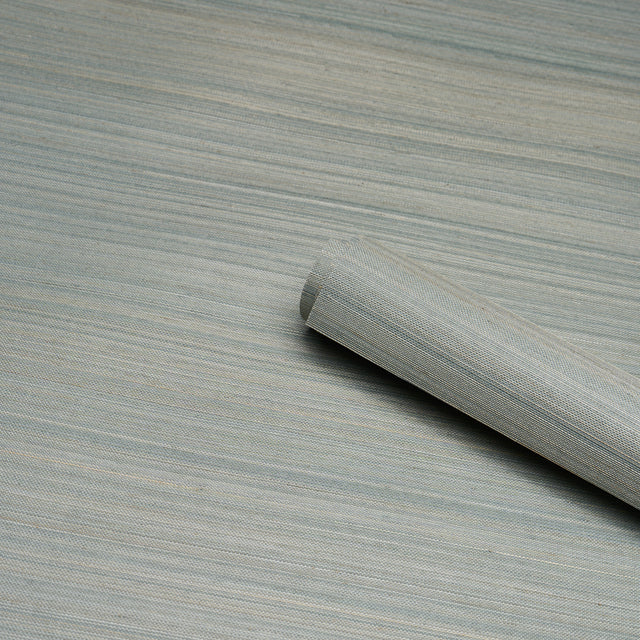 Schumacher 5016872 MUSA ABACA WALLCOVERING in SKY BLUE Wallp