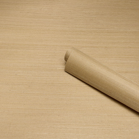 Schumacher 5016873 MUSA ABACA WALLCOVERING in SOFT GOLD Wall