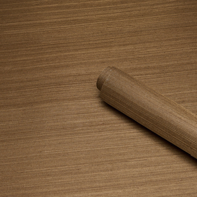 Schumacher 5016875 MUSA ABACA WALLCOVERING in TOFFEE Wallpap