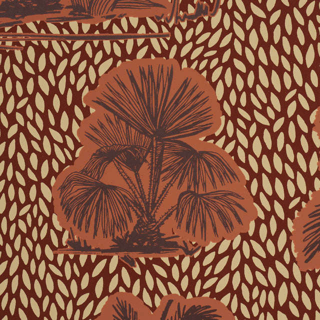 Schumacher 5016921 TROPICAL SAFARI PRINT in SUNSET IN LOS LL