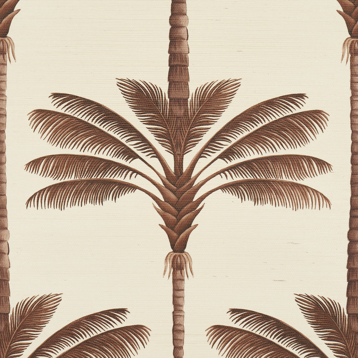 Schumacher 5016960 A PALM IS A PALM SISAL in CHOCOLATE MEETS