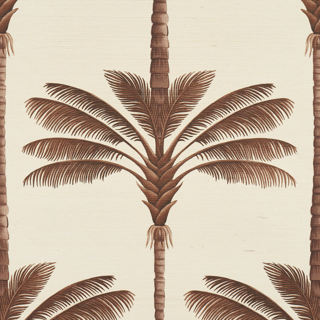 Schumacher 5016960 A PALM IS A PALM SISAL in CHOCOLATE MEETS