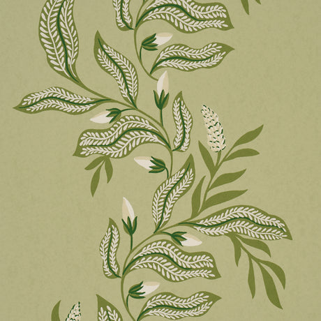 Schumacher 5016970 VAGARY VINES in HONEYDEW Wallpaper - LAUR