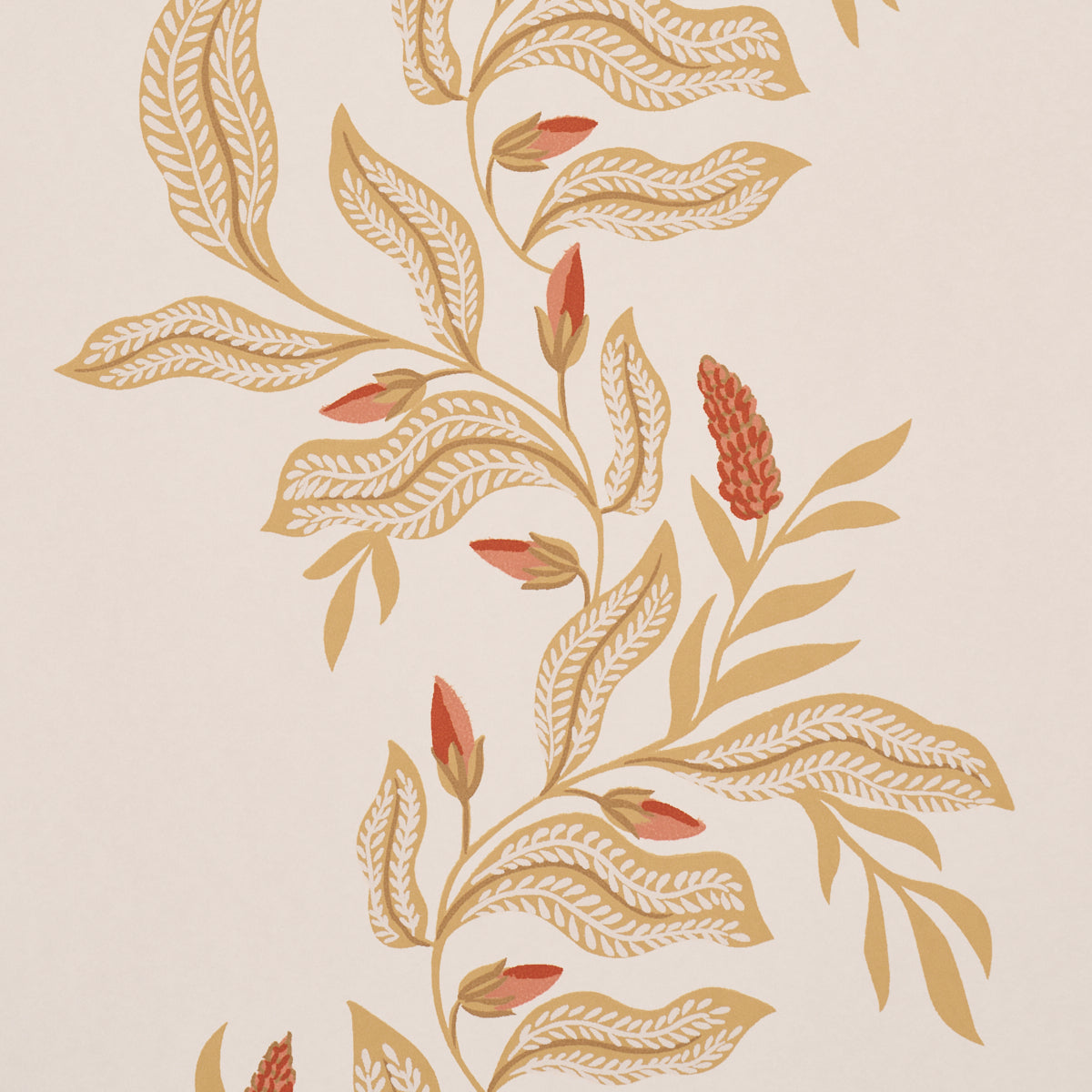 Schumacher 5016972 VAGARY VINES in HONEYCOMB Wallpaper - LAU