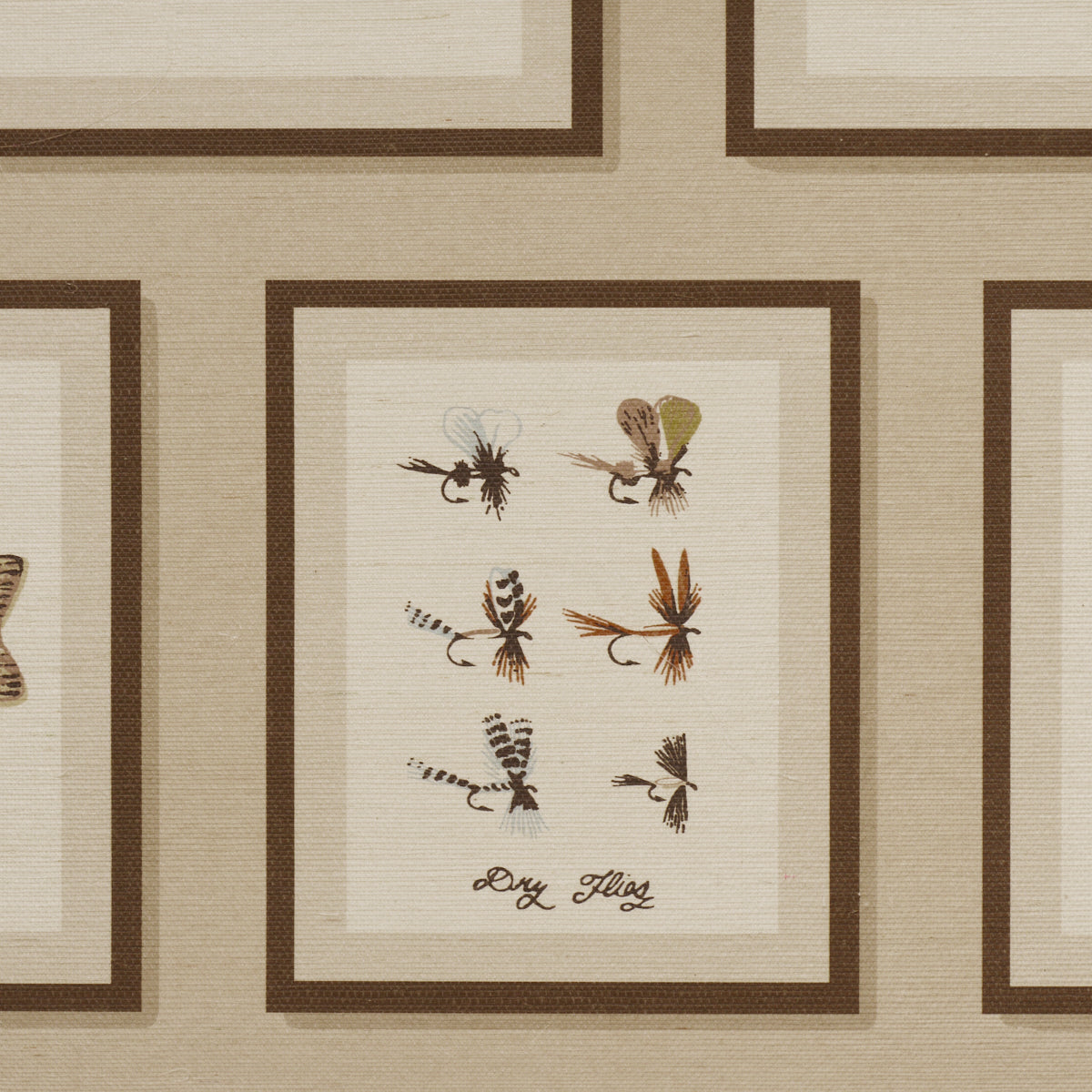 Schumacher 5017001 JAMIE'S TROPHIES SISAL in NATURAL Wallpap