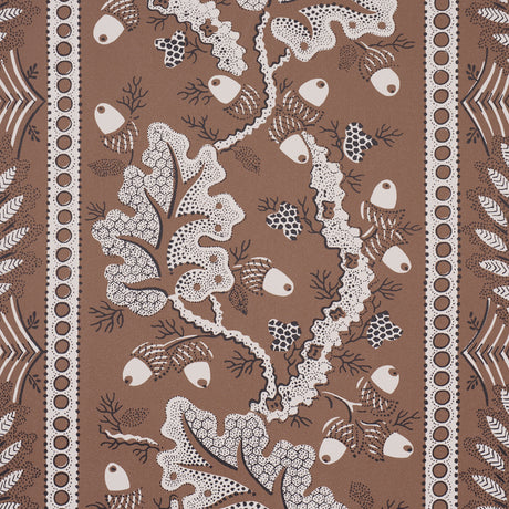 Schumacher 5017011 RICHMOND HOUSE in MOCHA Wallpaper - A COU