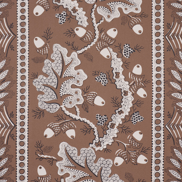 Schumacher 5017011 RICHMOND HOUSE in MOCHA Wallpaper - A COU