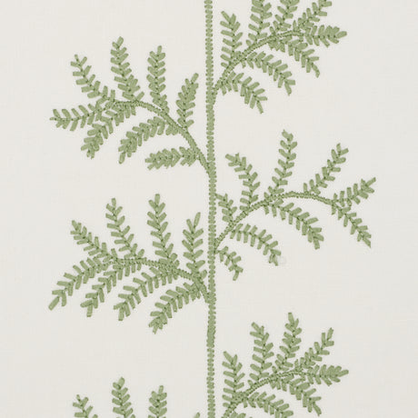 Schumacher 5017100 ELOISE EMBROIDERY WALLCOVERING in SAGE Wa