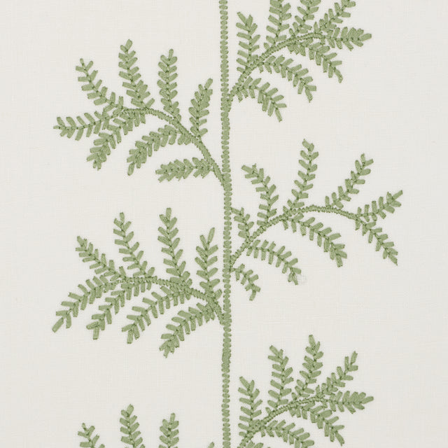 Schumacher 5017100 ELOISE EMBROIDERY WALLCOVERING in SAGE Wa