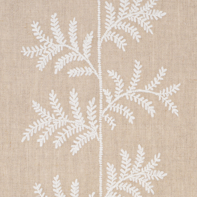 Schumacher 5017101 ELOISE EMBROIDERY WALLCOVERING in NATURAL