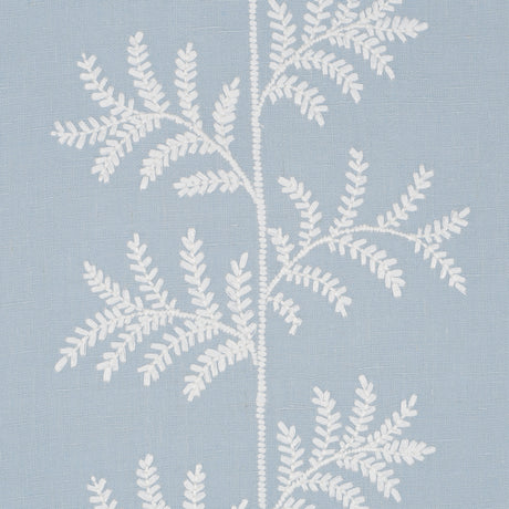 Schumacher 5017102 ELOISE EMBROIDERY WALLCOVERING in SKY Wal