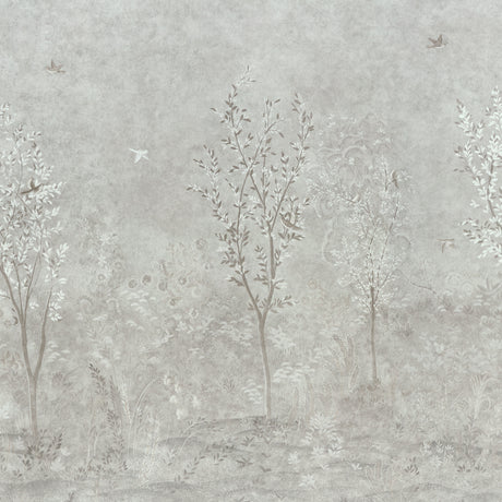 Schumacher 5017130 SUBLIME 4 PANEL SET in GRISAILLE Wallpape