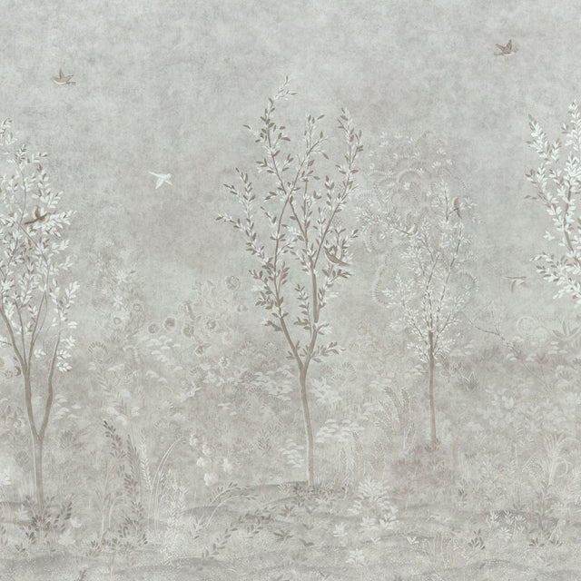 Schumacher 5017130 SUBLIME 4 PANEL SET in GRISAILLE Wallpape
