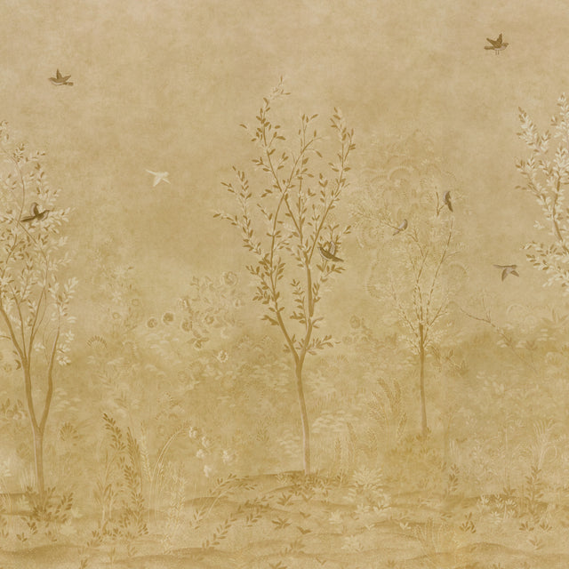 Schumacher 5017132 SUBLIME 4 PANEL SET in GOLD Wallpaper - C