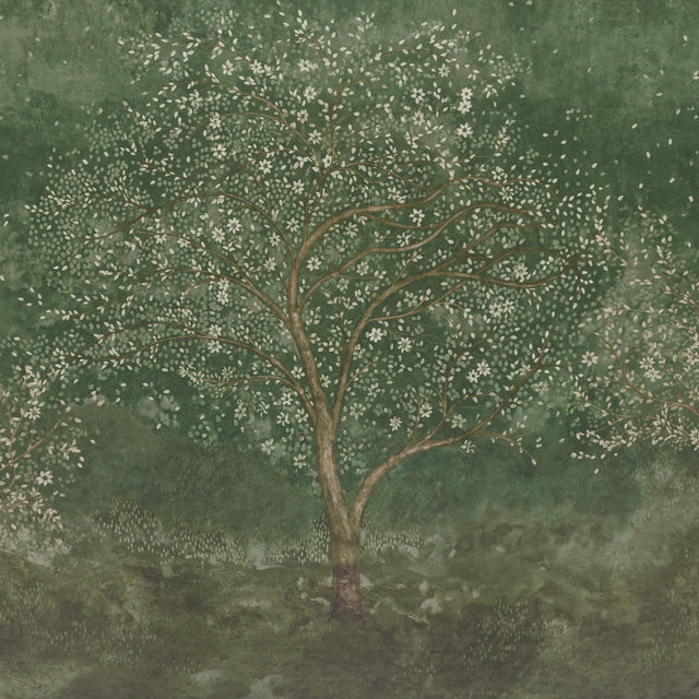 Schumacher 5017140 PSALM 3 PANEL SET in CYPRESS Wallpaper - 