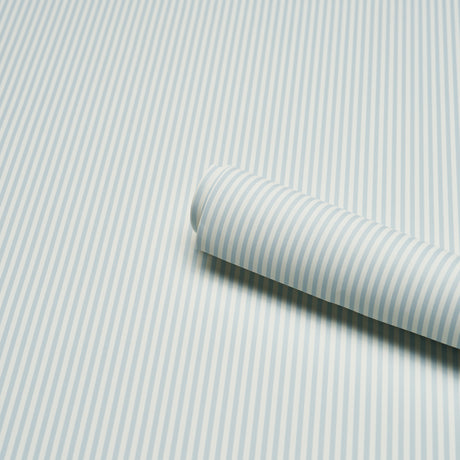 Schumacher 5017190 EMMA STRIPE NARROW in SKY Wallpaper - PER