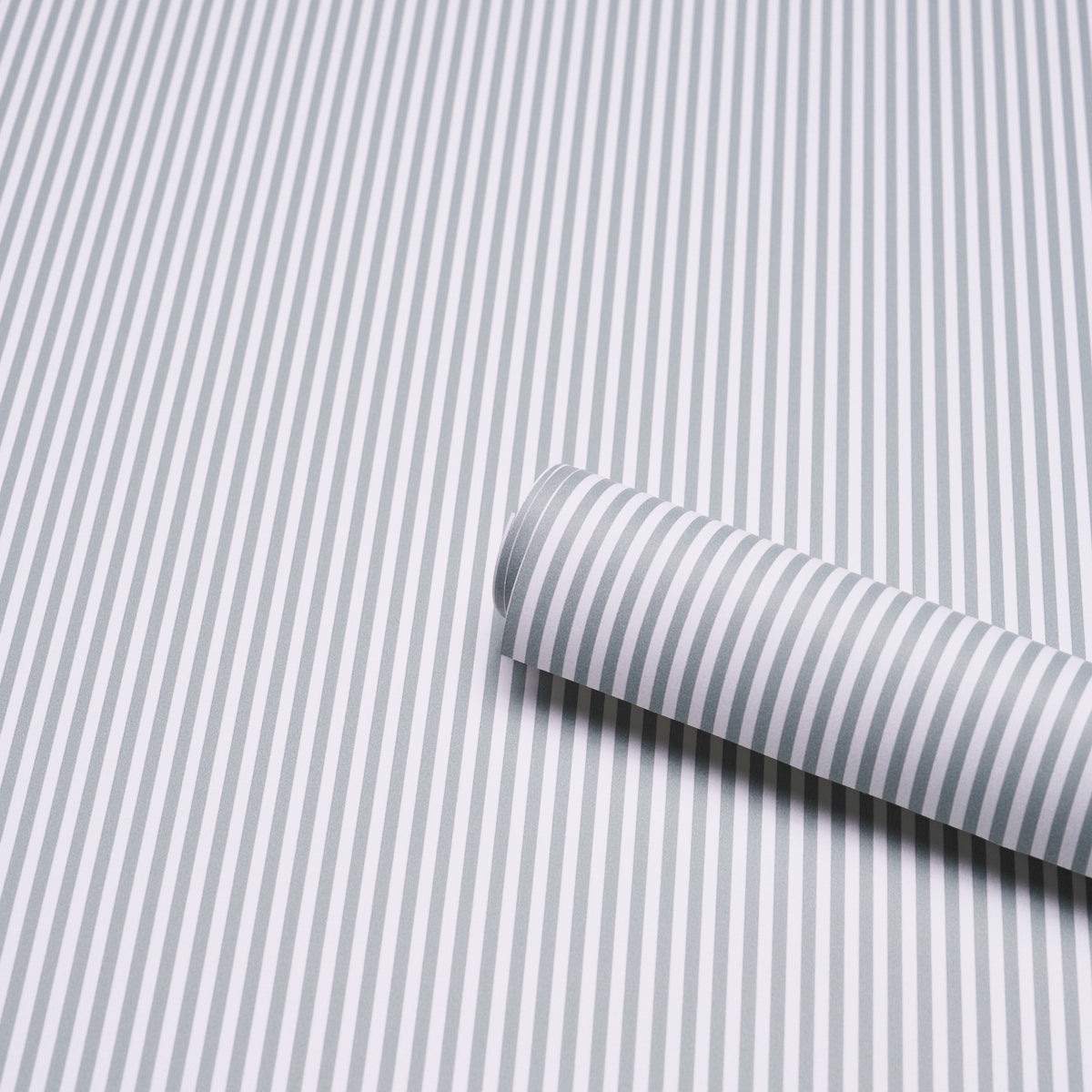 Schumacher 5017192 EMMA STRIPE NARROW in AEGEAN Wallpaper - 