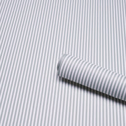 Schumacher 5017192 EMMA STRIPE NARROW in AEGEAN Wallpaper - 