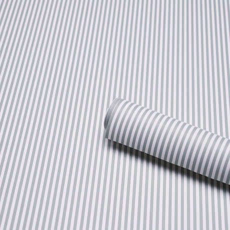 Schumacher 5017192 EMMA STRIPE NARROW in AEGEAN Wallpaper - 