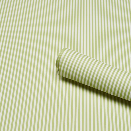 Schumacher 5017193 EMMA STRIPE NARROW in LEAF Wallpaper - PE