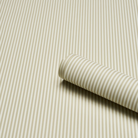 Schumacher 5017197 EMMA STRIPE NARROW in NEUTRAL Wallpaper -