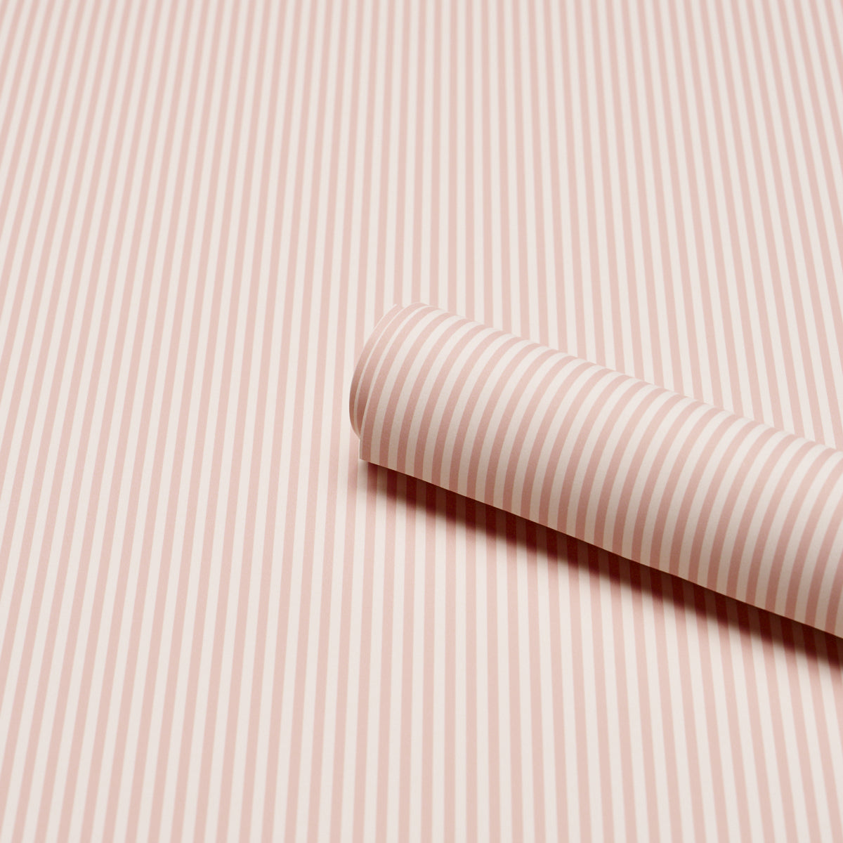Schumacher 5017199 EMMA STRIPE NARROW in BLUSH Wallpaper - P