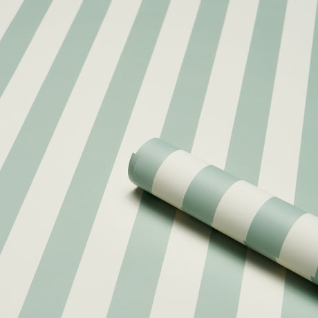Schumacher 5017212 EMMA STRIPE in SEAGLASS Wallpaper - PEREN
