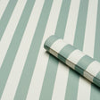Schumacher 5017213 EMMA STRIPE in TEAL Wallpaper - PERENNIAL