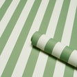 Schumacher 5017216 EMMA STRIPE in APPLE GREEN Wallpaper - PE