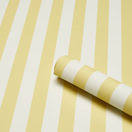 Schumacher 5017217 EMMA STRIPE in YELLOW Wallpaper - PERENNI