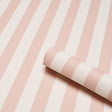 Schumacher 5017219 EMMA STRIPE in BLUSH Wallpaper - PERENNIA